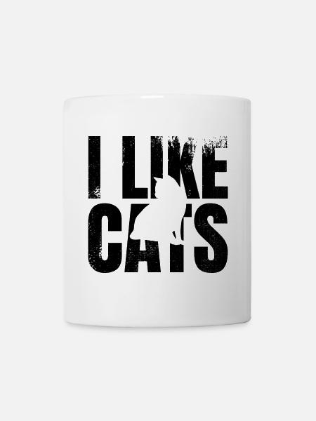 Katzenliebe - Tasse - Weiß