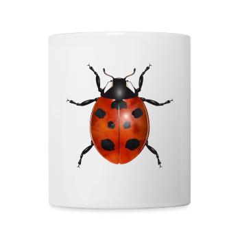 zauberhafter Marienkäfer in leuchtenden Farben - Tasse - Weiß - Vorne