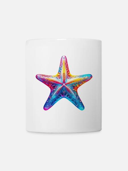 Seestern - Tasse - Weiß