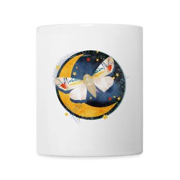 rare exotic moth in the moonlight - Mug - white - Front