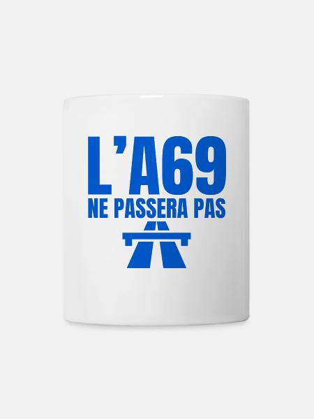 A69, Autobahn, Castres, Toulouse - Tasse - Weiß