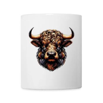 Stier - Tasse - Weiß - Vorne