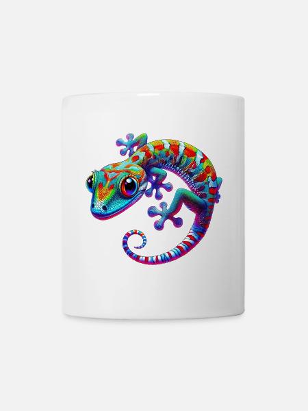 Gecko - Tasse - Weiß