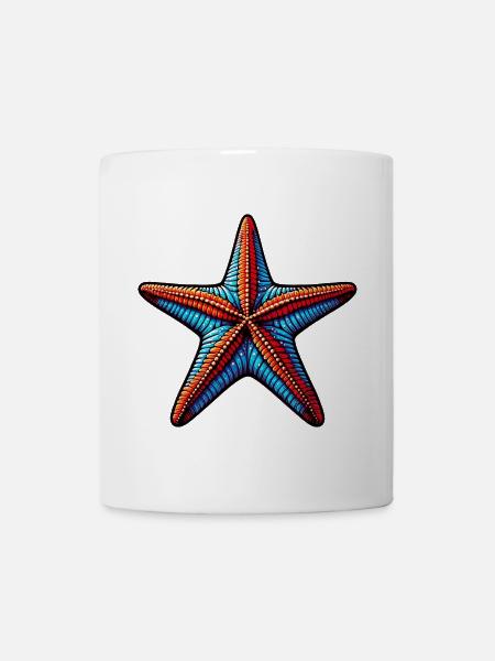 Étoile de mer - Mug blanc - blanc
