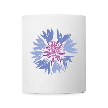 Wiesenblume Wildblumen Natur Wiese Blumenbeet - Tasse - Weiß - Vorne