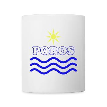Poros Sun Waves Design - Mug - white - Front