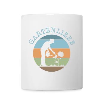 garden love gardener plants icon retro vintage - Mug - white - Front