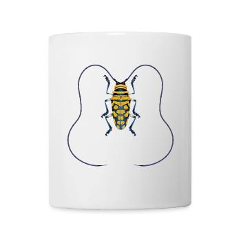 Sternotomis bohemani Species Insect Yellow Black - Mug - white - Front