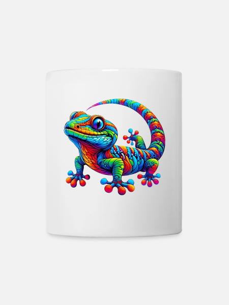 Gecko - Tasse - Weiß