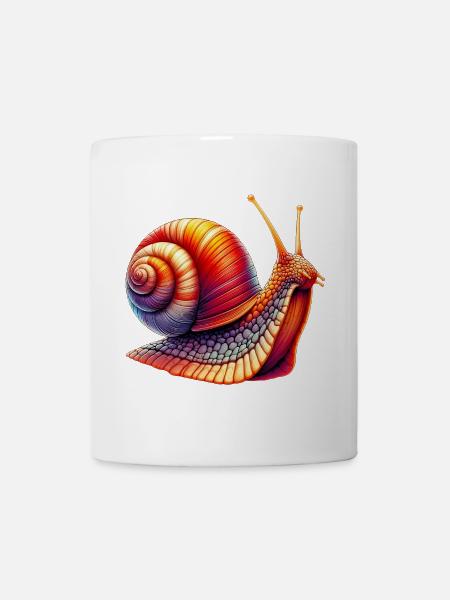 Schnecke - Tasse - Weiß