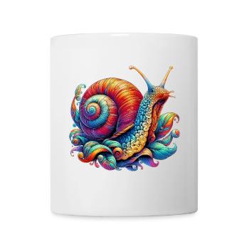 Schnecke - Tasse - Weiß - Vorne