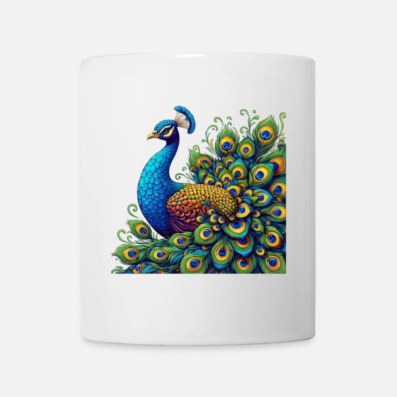 Paon - Mug blanc - blanc