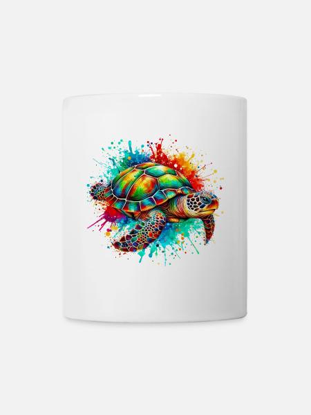 Schildkröte - Tasse - Weiß