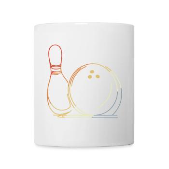 Bowling Ball and Pin Sketch - Mug - white - Front