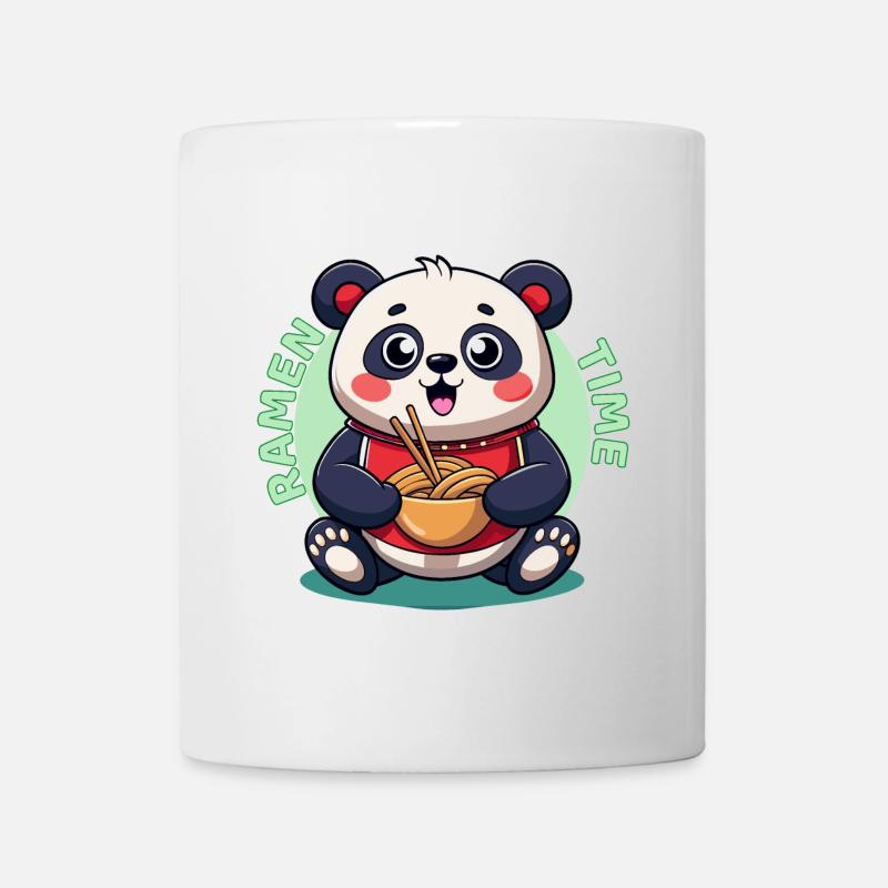 Ramen-Panda Zeit - Tasse - Weiß