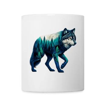 Loup - Mug blanc - blanc - Devant