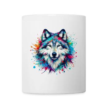 Loup - Mug blanc - blanc - Devant