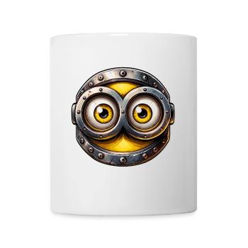 Steampunk cyberpunk  Yellow Eyes Design - Mug - white - Front