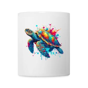 Tortue - Mug blanc - blanc - Devant