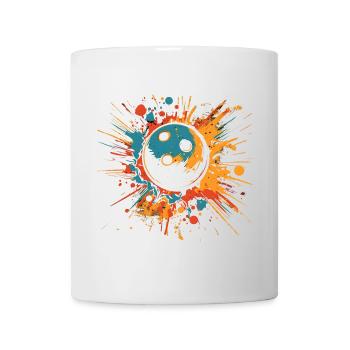 Bowling Farbkleckse - Tasse - Weiß - Vorne