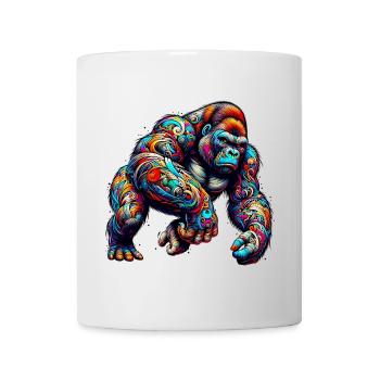 Gorille - Mug blanc - blanc - Devant