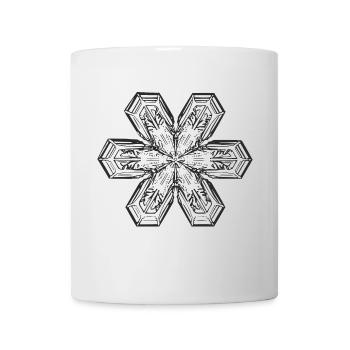 snowflake 1 black - Tasse - Weiß - Vorne