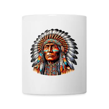 Amérindien Peau rouge d’Amérique - Mug blanc - blanc - Devant