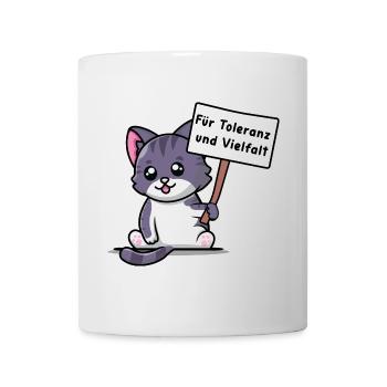 Kittehs für Toleranz und Vielfalt - Tasse - Weiß - Vorne