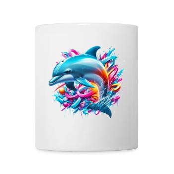 Dauphin - Mug blanc - blanc - Devant