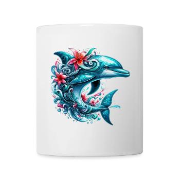 Dauphin - Mug blanc - blanc - Devant