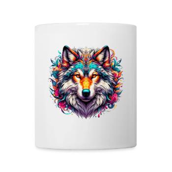Loup - Mug blanc - blanc - Devant