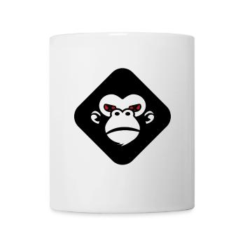 Gorilla-Logo - Tasse - Weiß - Vorne
