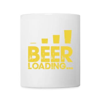 Bierverladung Distressed Typografie - Tasse - Weiß - Vorne