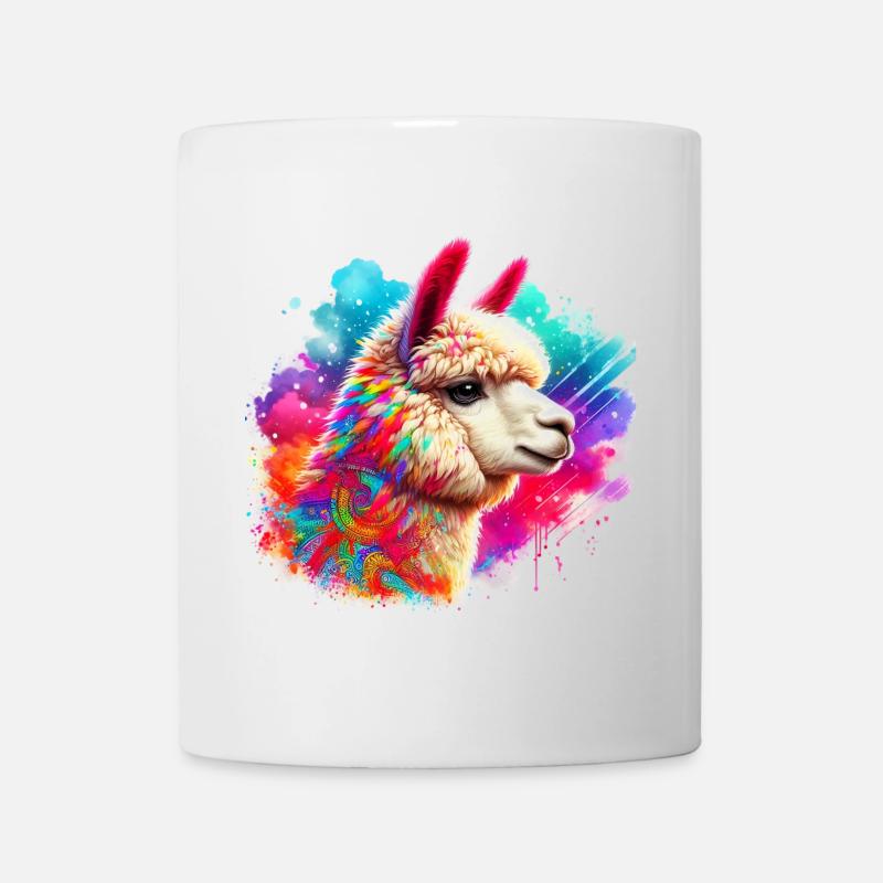 Alpaka - Tasse - Weiß