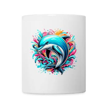 Dauphin - Mug blanc - blanc - Devant