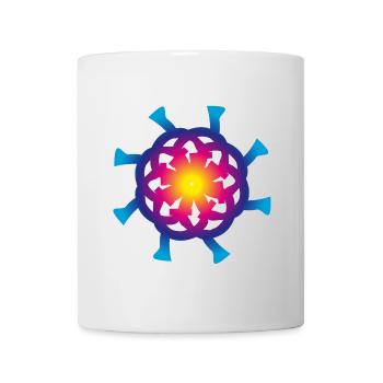 Arc-en-ciel CERCLE spectral - Mug blanc - blanc - Devant