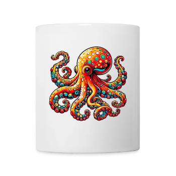 Krake - Tasse - Weiß - Vorne