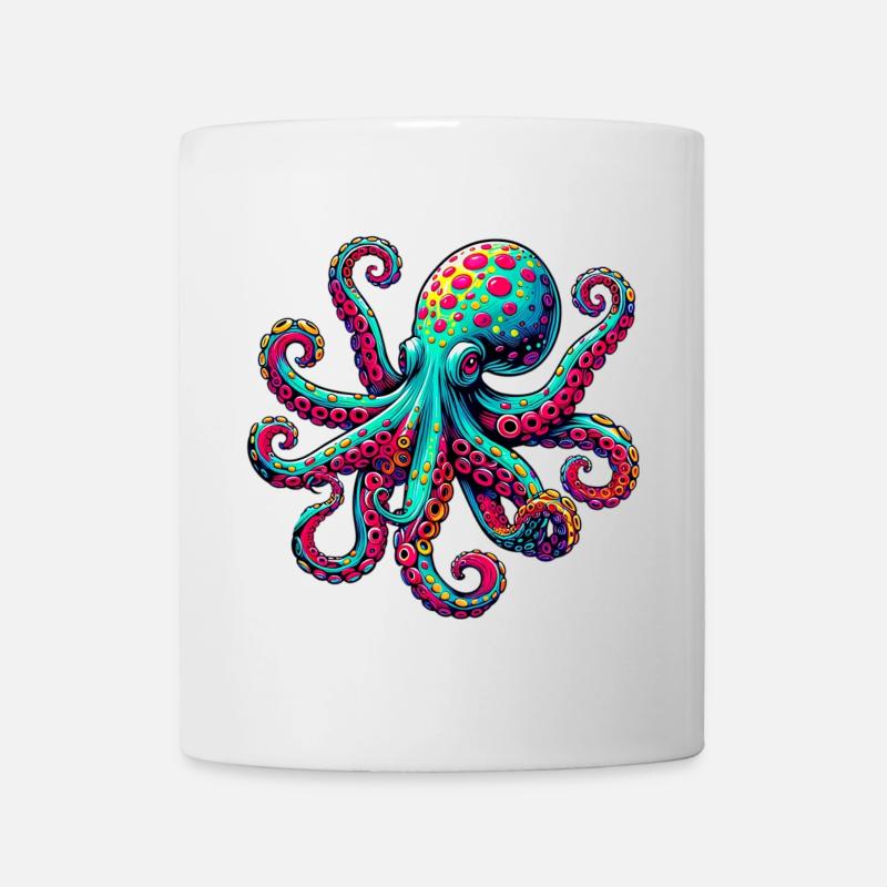 Pieuvre - Mug blanc - blanc