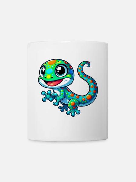 Gecko - Tasse - Weiß