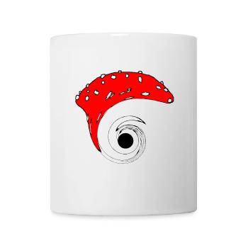 Schwarzes Loch Pilz - Tasse - Weiß - Vorne
