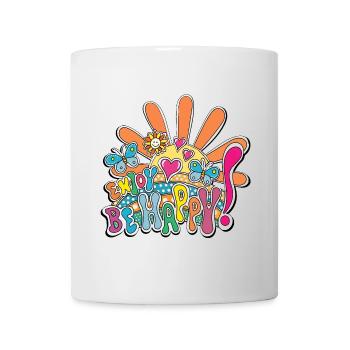 Illustration  de Joie Colorée - Mug blanc - blanc - Devant