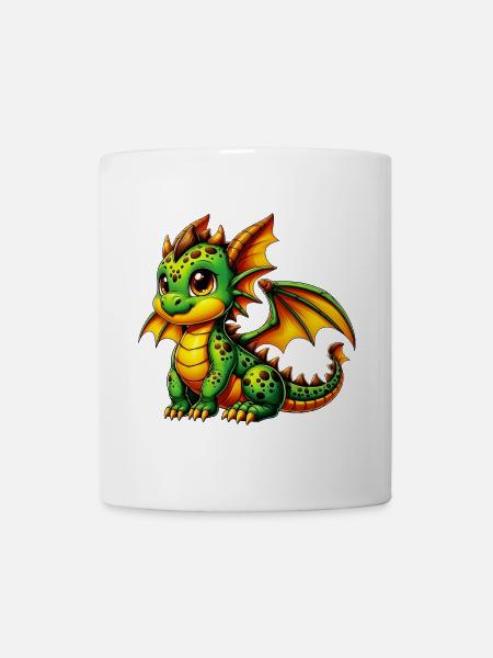Drache - Tasse - Weiß