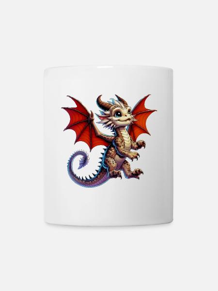 Drache - Tasse - Weiß