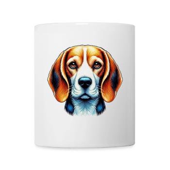 Beagle Hund - Tasse - Weiß - Vorne