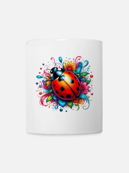 Marienkäfer - Tasse - Weiß