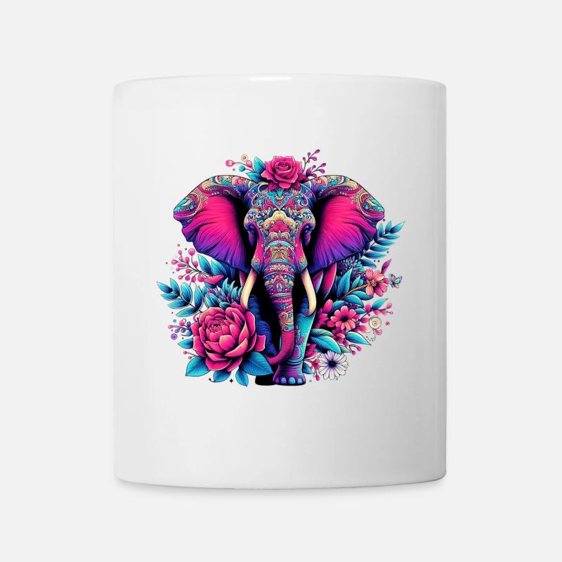 Elefant - Tasse - Weiß