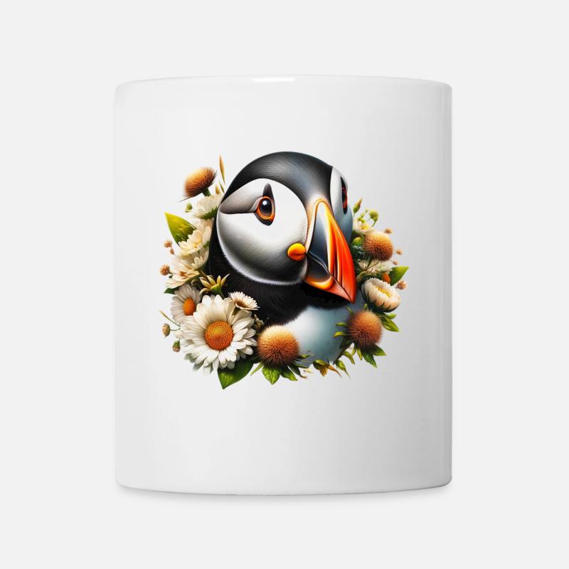 Papageitaucher - Tasse - Weiß