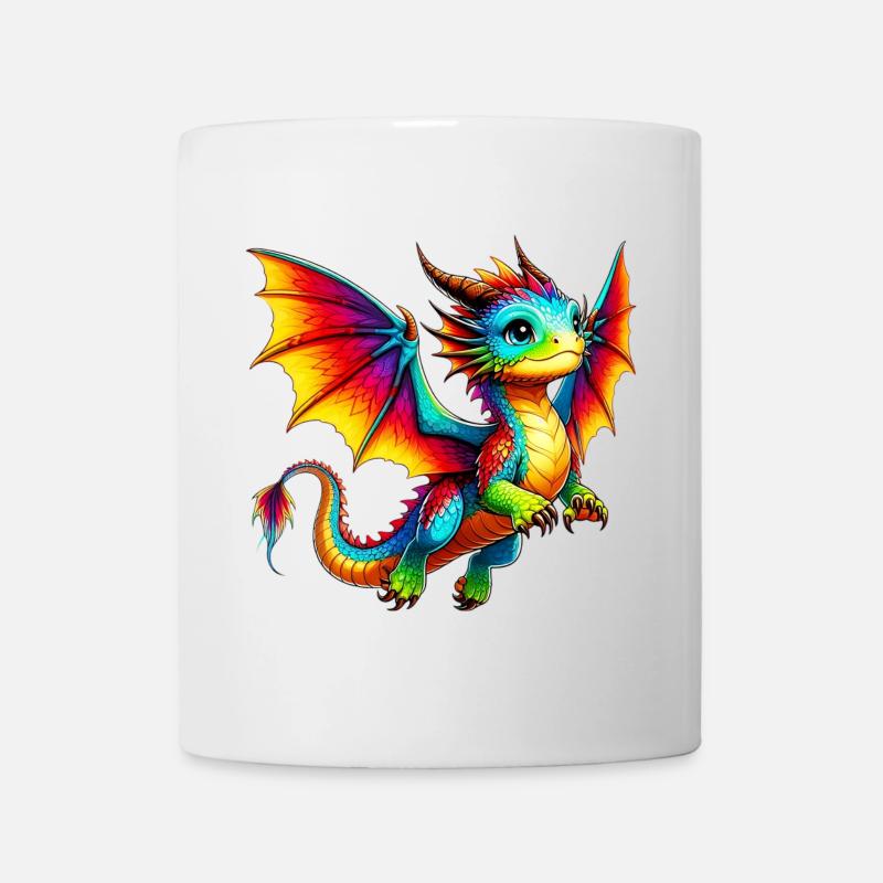 Drache - Tasse - Weiß