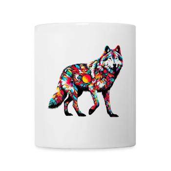 Loup - Mug blanc - blanc - Devant