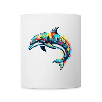 Dauphin - Mug blanc - blanc - Devant